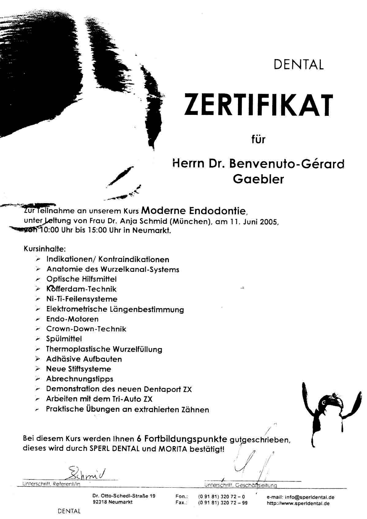 Zertifikat